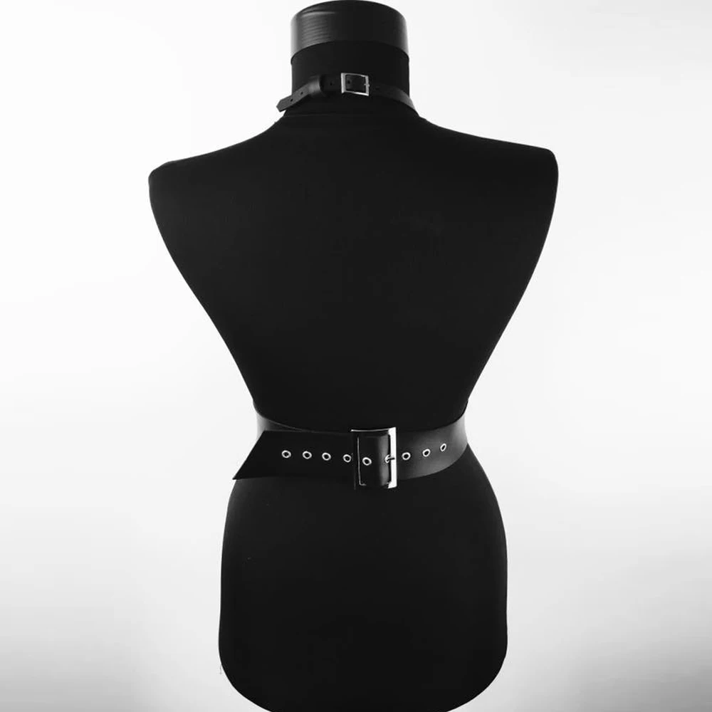 TRODEAM кожаные ремни женское нижнее белье пояс бондаж готический нагрудный ремень