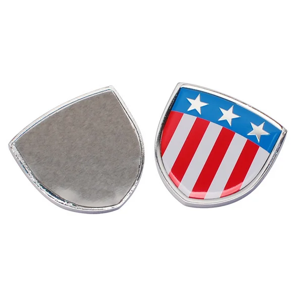 

2Pcs Metal US America Flag Auto Emblem Badge Motorcycle Fairing Decals Stickers Car Accessories