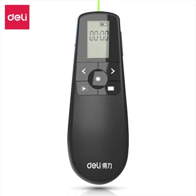 

Беспроводной презентационный презентатор Deli 2804 с USB-управлением для презентаций PowerPoint с цветочным рисунком и зеленсветильник том