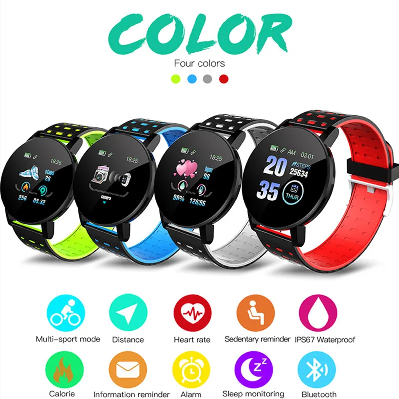 

Умные наручные часы для фитнеса, смарт-браслет для занятий спортом, трекер для бега, будильник для мужчин и женщин, Часы