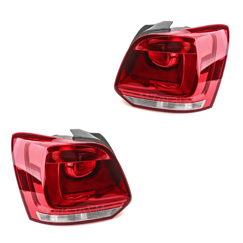 Left and right Быстрая задний светильник для VW Polo 6R Хэтчбек 2009 2010 2011 2012 2013 задний фонарь стайлинга автомобилей Аксессуары левой и правой стороны - Цвет: Left and right