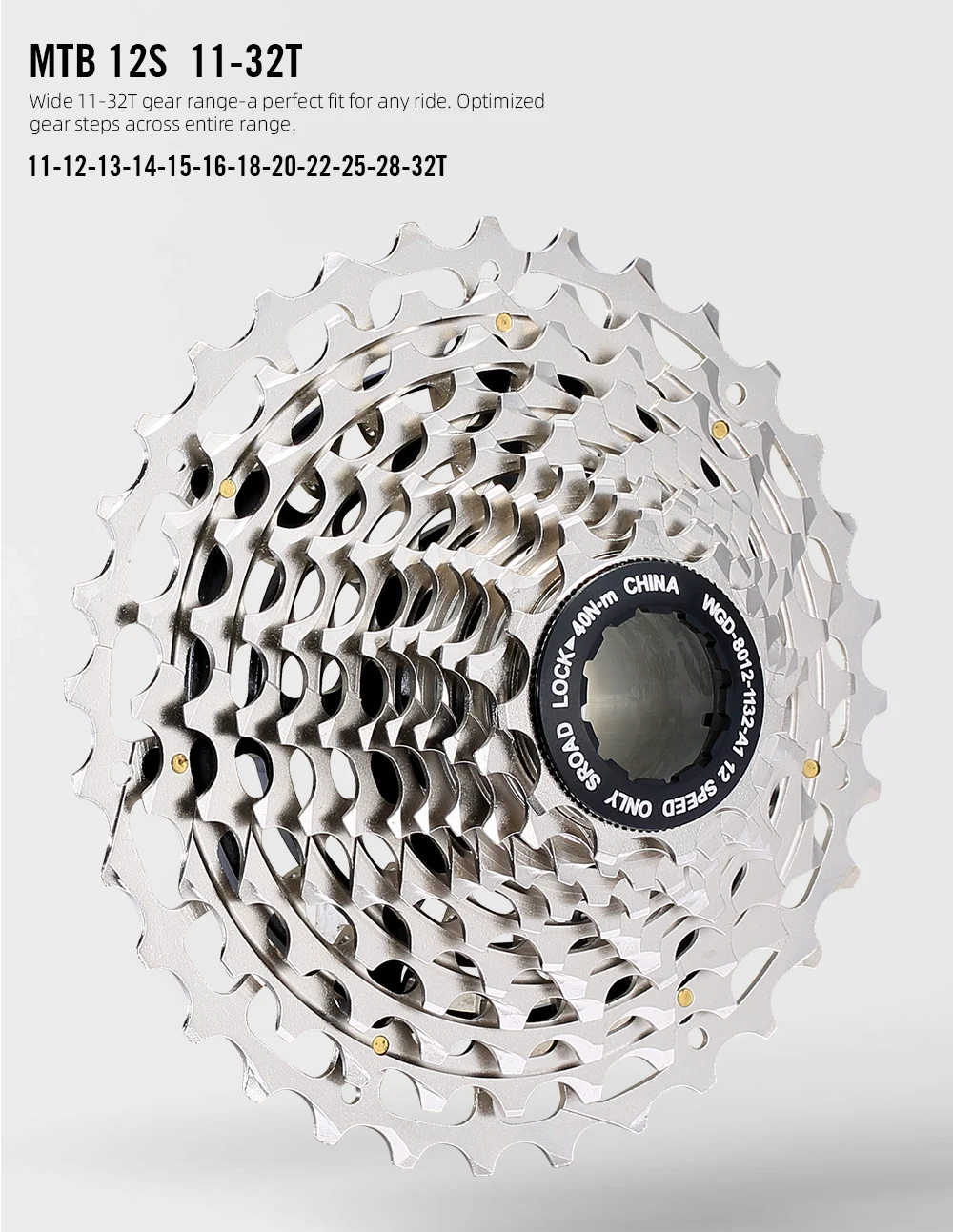 

Велосипедная кассета SROAD HG 12 В 12 Скоростей 11-32T MTB сверхлегкое стальное свободное колесо 12 Скоростей горный велосипед Звездочка HG свободное к...