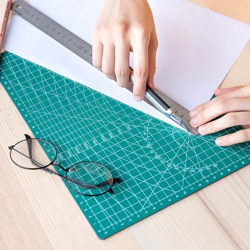 Cutting Pad Board A4 Green Model Mouse Specifications High Density Pvc Material Strength Self-healing | Канцтовары для офиса и