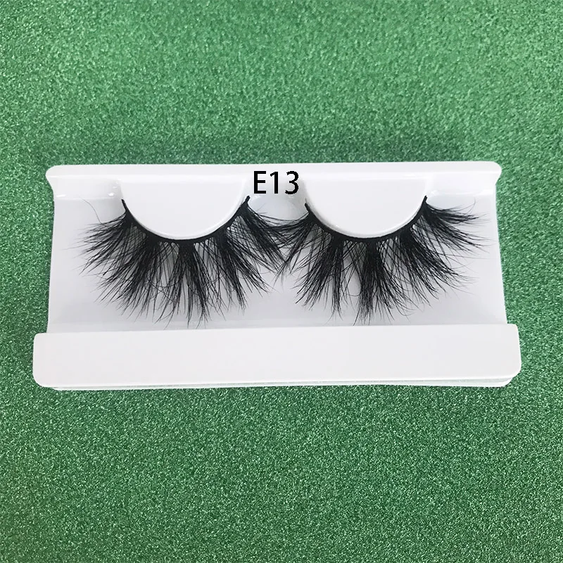 E13 1pairs 4 пары mikiwi E13 натуральные накладные ресницы длинный макияж 3D норка крест-накрест wispiy крест пушистая длина 25 мм Поддельные ресницы расширение - Цвет: E13 1pairs