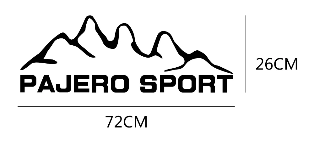 Автомобильные наклейки для Mitsubishi pajero sport Styling Виниловая пленка Авто наклейки своими руками Автомобильные украшения автомобильные принадлежности для тюнинга