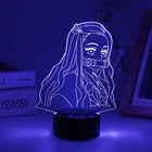 Аниме Ночной светильник, рассекающий демонов, лампа Kimetsu No Yaiba Tanjirou Kamado Nezuko для праздника, декор для вечеринки, подарок для взрослых Genshin Impact