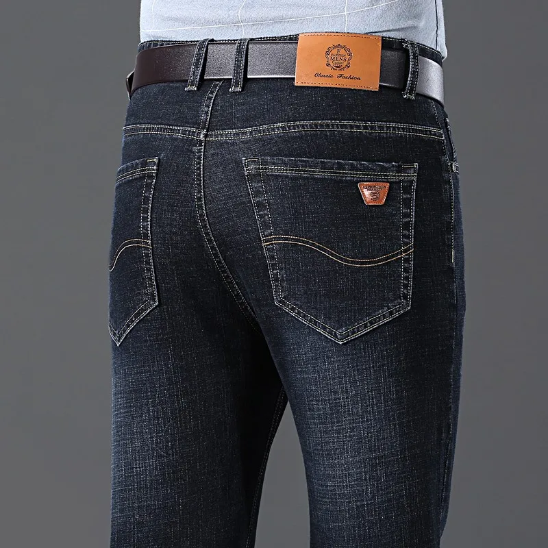 Джинсы мужские Стрейчевые Clasic классические брюки из денима деловой Повседневный
