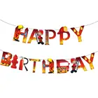 Набор воздушных шаров для детского конструкции, для дня рождения, комплект с грузовиком