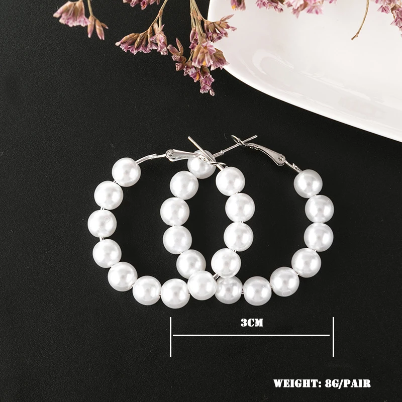 Модные женские модные жемчужные сексуальные круглые ювелирные изделия