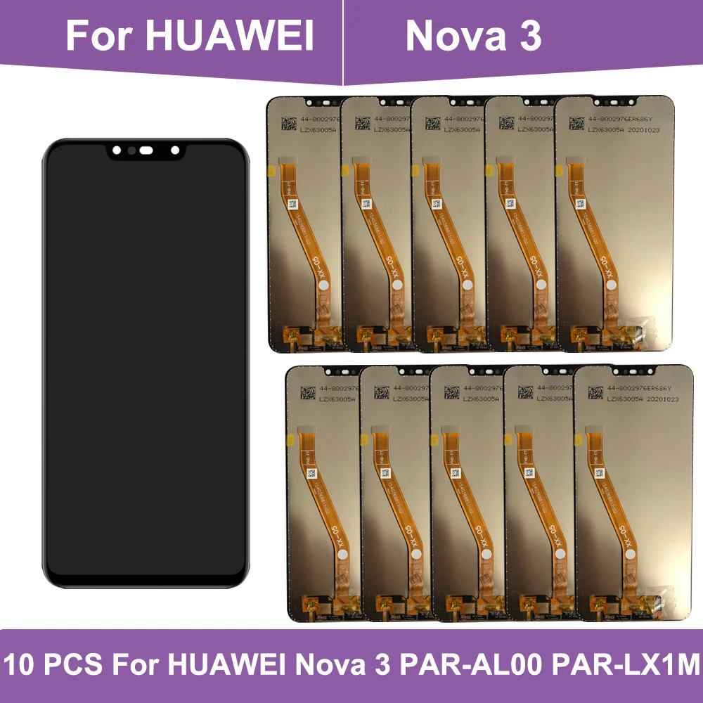 

Wholesale 10 pcs LCD For HUAWEI Nova 3 LCD Display Touch Screen Replace For HUAWEI Nova 3 LCD Nova3 Display Replacement parts