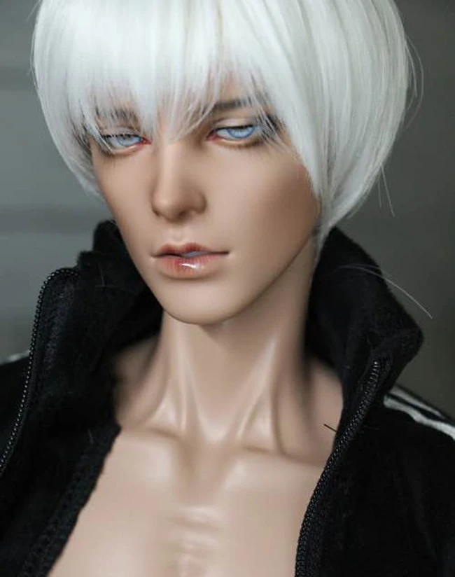 1/3 красивый мужской волос включая зубы (съемные) прозрачные глаза смолы высокого