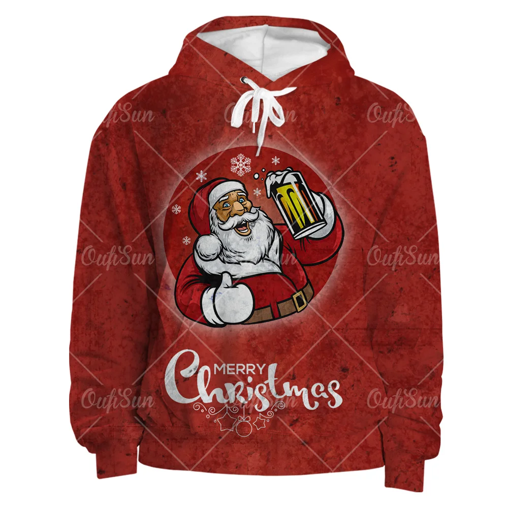 

Christmas Carnival Night Print Cartoon Pattern Men's Hoodies Spring And Autumn Hoodie Men Casual Oversized Hoodie Men's Clothes