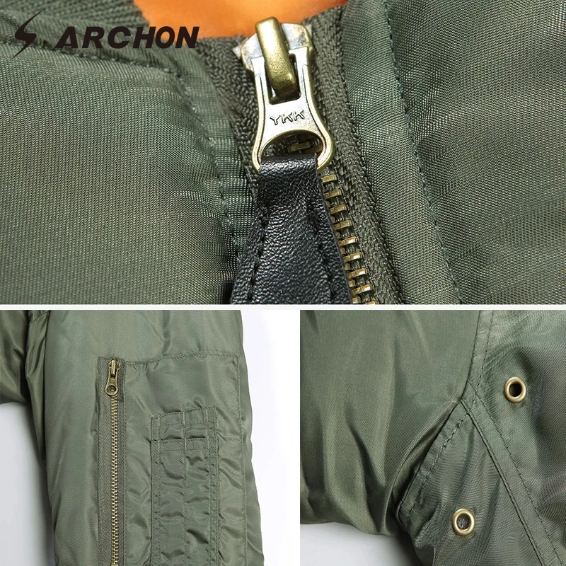 

MA1 Army Air Force Fly Pilot Jacket Military Airborne Flight Tactical Bomber Jacket Men Warm Aviator Motorcycle Down Hiking Coat