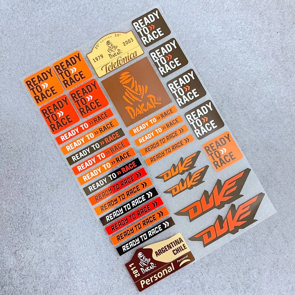 

A Set Of Waterproof Reflective Logo Helmet Tank Motorcycle Stickers KTM Duke 200 250 390 690 790 890 990 1050 1090 1190 1290