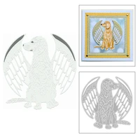 2020 new wing angel dog metal cutting dies animal and pet die paper cut scrapbooking for crafts card making no stamps sets