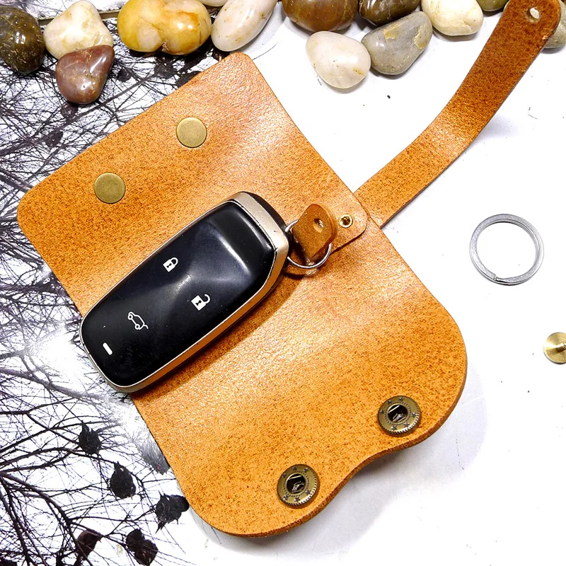 Blongk Mini Key сумка чехол для ключей Дом натуральная кожа органайзер мужской