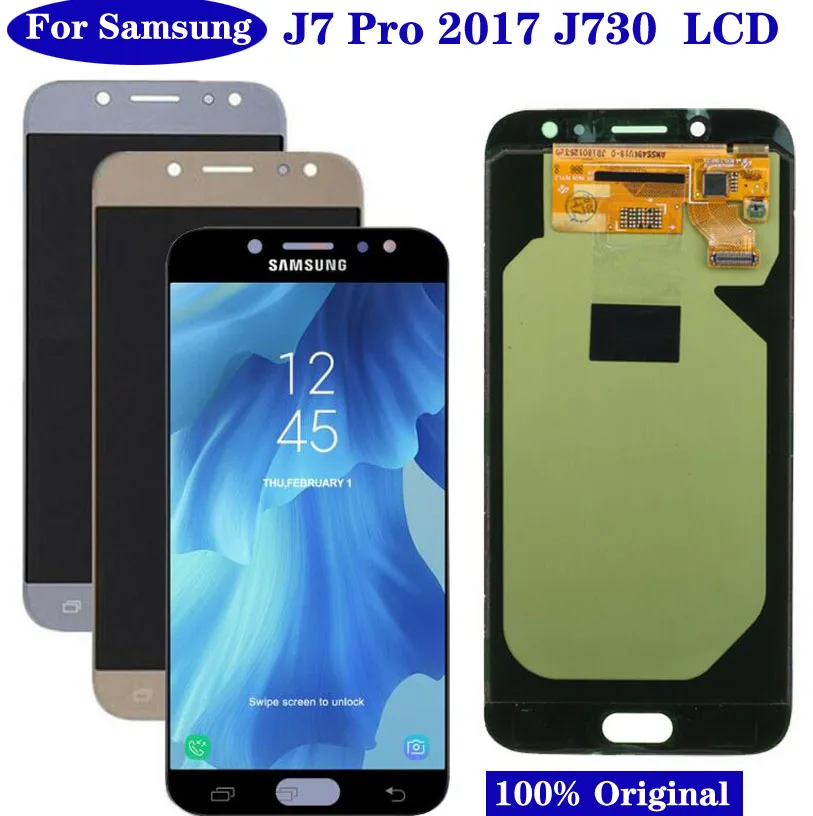 Оригинальный дисплей AMOLED для SAMSUNG Galaxy J7 Pro ЖК-дисплей сенсорный экран J730 J730F