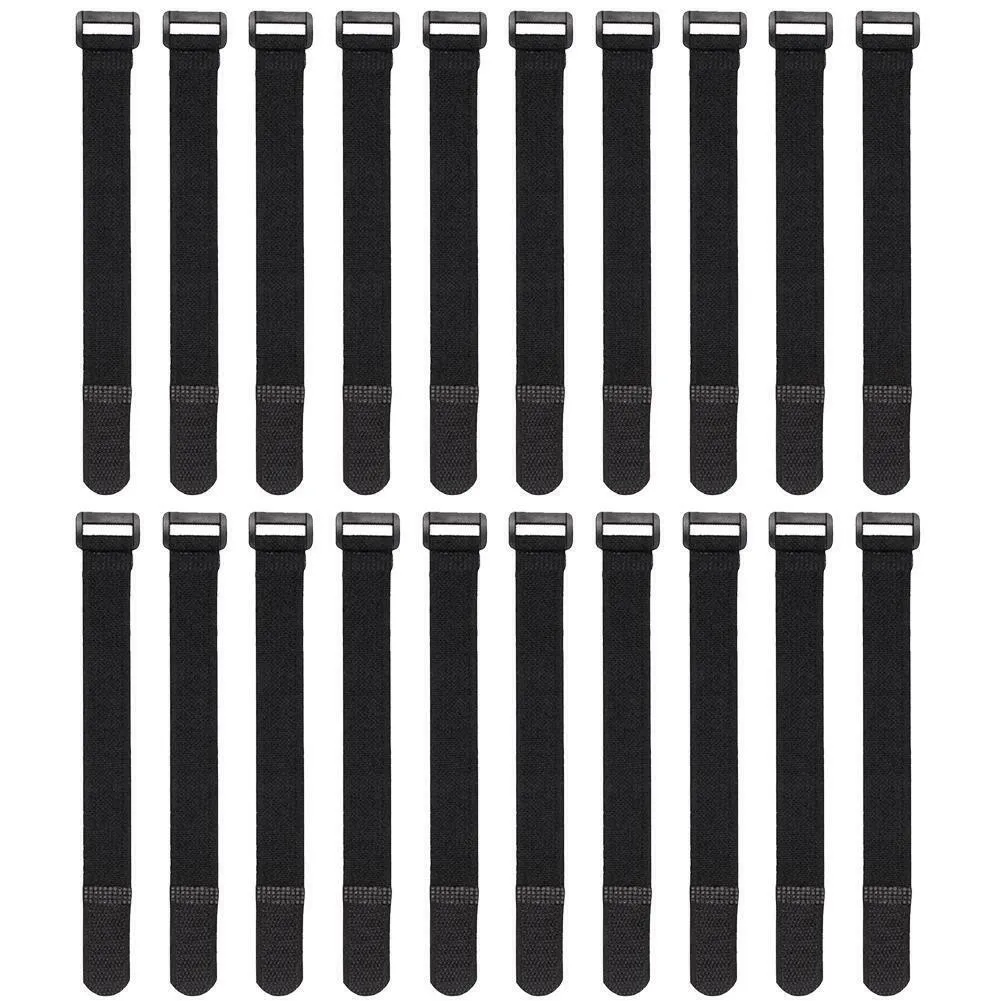 20pcs Fishing Rod Tie Holder Strap Fastening Cable Straps Cable Ties Set Magic Paste Organizer FH99