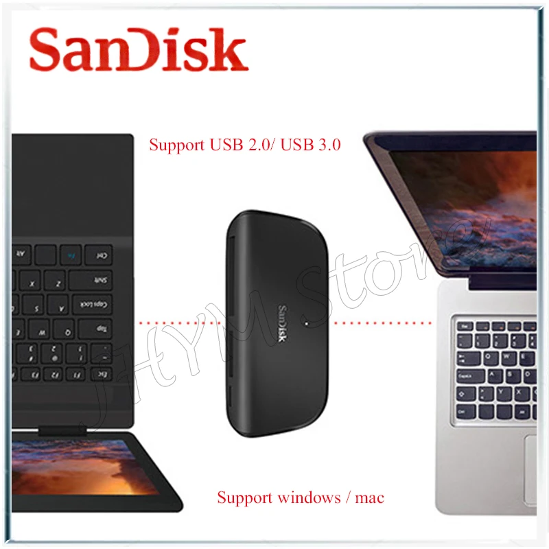 SanDisk Многофункциональный Универсальный кард ридер UHS II высокоскоростной