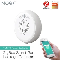 smart zigbee gas leakage detector combustible sensor tuya smart home security alarm system smart life tuya app compatible remote