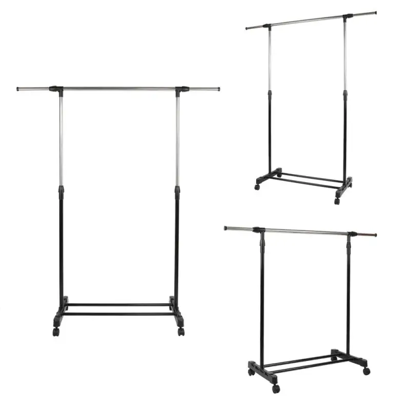 Съемный стеллаж для пальто металлическая простая сборка спальни вешалка одежды
