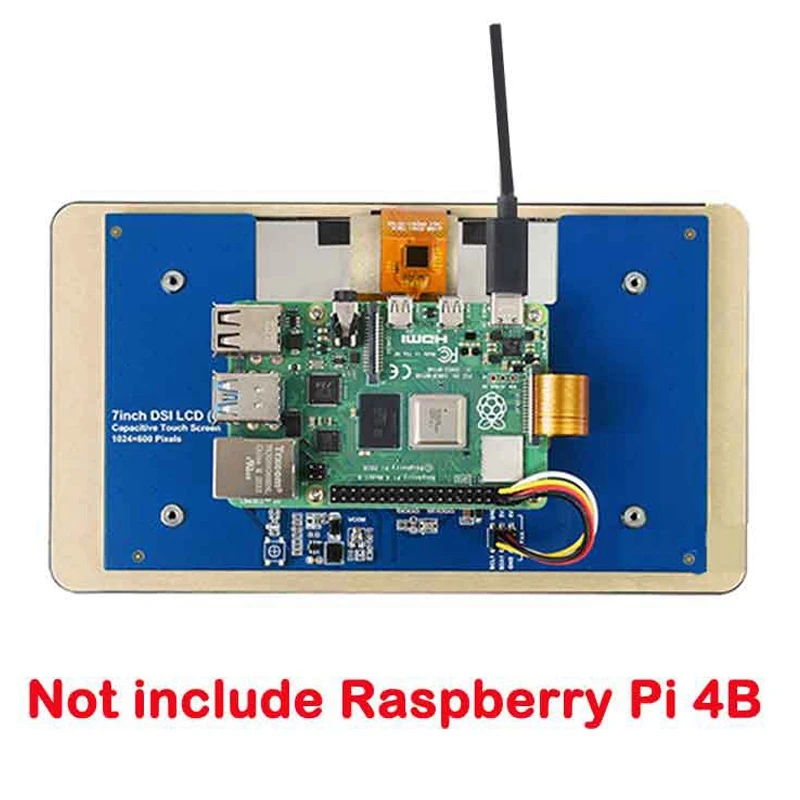 

7 Inch DSI Display For Raspberry Pi 1024X600 Capacitive Press Screen Mipi Interface Support 5-Point Press