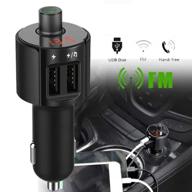 Car Bluetooh FM Transmitter Vehicle Music Player Wireless Radio Hand-free Calling USB Charger Adapter Fm | Автомобили и мотоциклы