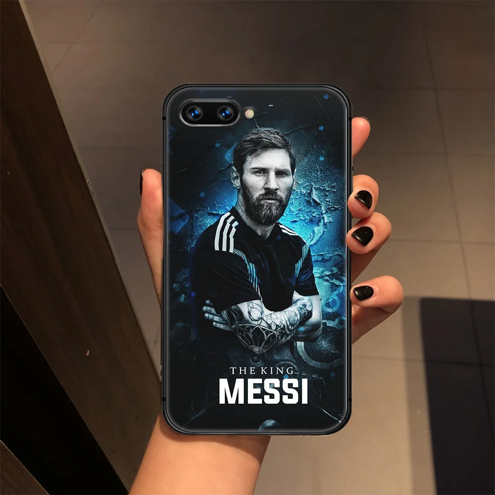 

Football star Lionel Messi Phone Case Cover Hull For HUAWEI honor 7a 8 8s 8a 8x 9 9x 10 20 i Lite Pro black Hoesjes Pretty Prime