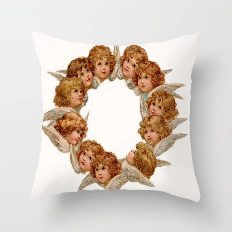 25 Elife полиэстер христианство Счастливого Рождества Наволочка декоративная наволочка чехол для дивана автомобиля спальни 45*45 см - Цвет: 25
