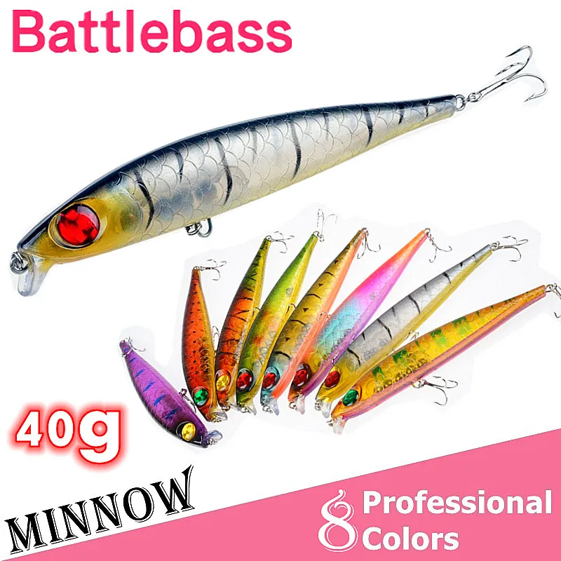 BATTLEBASS 1 шт./лот 17 5 см 39 2 г приманка для рыбной ловли жесткая в форме гольяна с 3