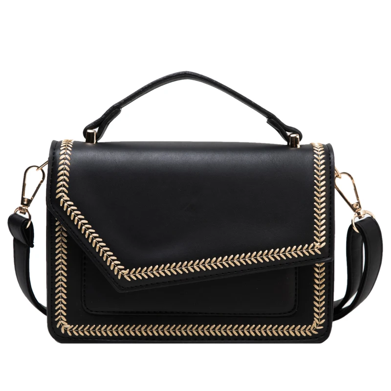 

PU Leather Crossbody Bags For Women 2021 Brand Broad Strap Shoulder Bags Small Handbags Women's Trend Vintage Hand Bags