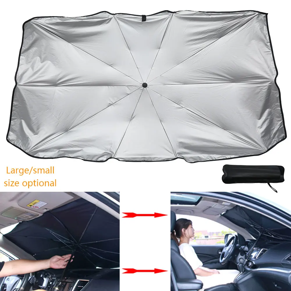 Наружный автомобильный Солнцезащитный УФ чехол на лобовое стекло Складная