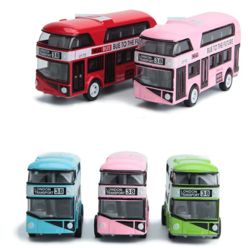 Двухэтажный автобус Лондон дизайн автомобиля игрушки экскурсионные автобусные