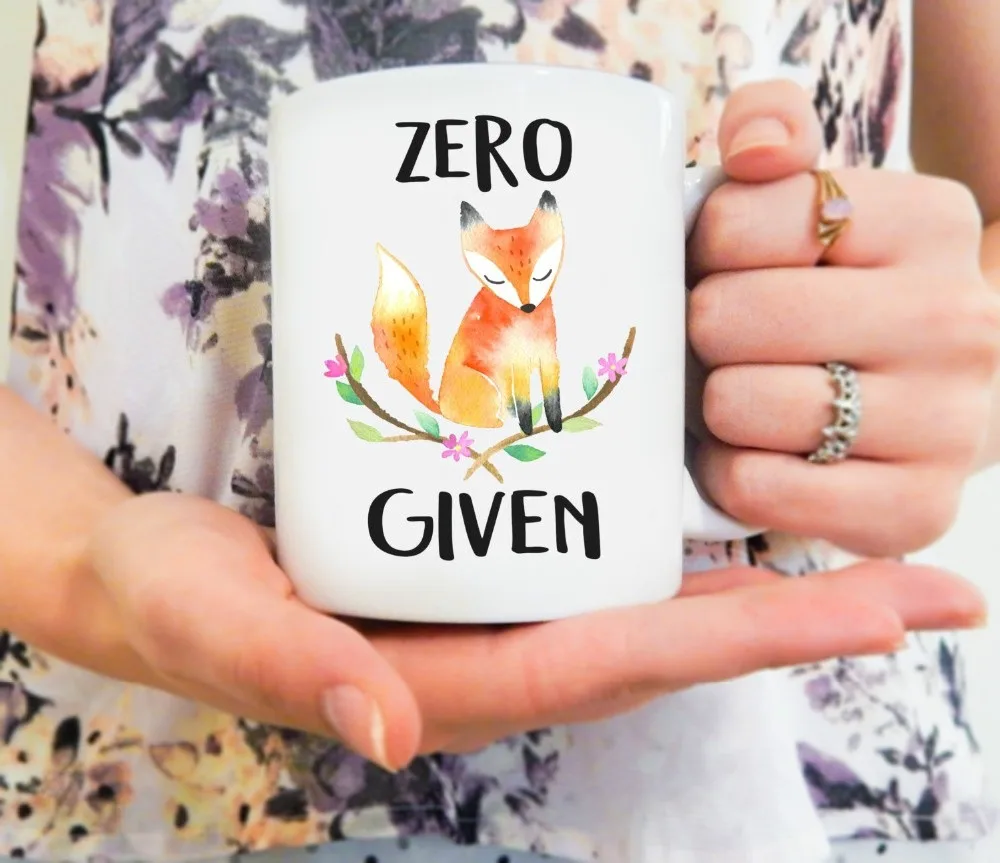 Zero Fox дан кофе кружка Смешные лисьи кружки для коллега подарок Clever Веселые подарки чашки