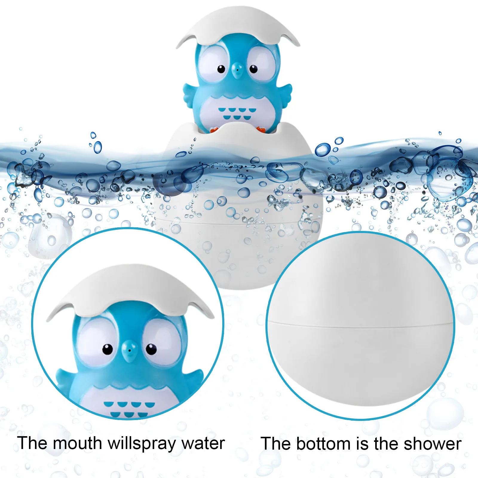 

Baby Bath Toys Squirting Eggs Kids Eco Bathtub Toys Spray Sprinkle Water