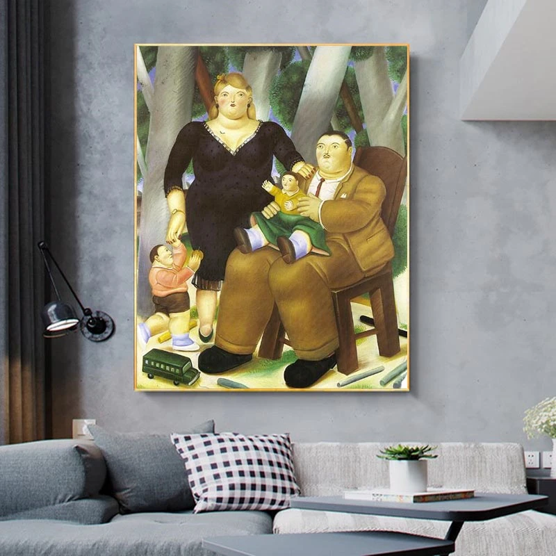 

The Presidential Family by Fernando Botero Canvas Paintings On the Wall Art Posters And Prints Nordic Art Funny Pictures Cuadros