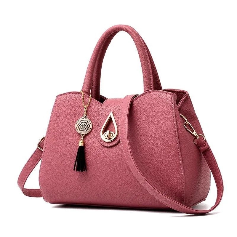 

Women PU Shoulder Crossbody Bag Ladies Large Capacity Messenger Bags Korean Style Tassel Female Casual Handbags Totes
