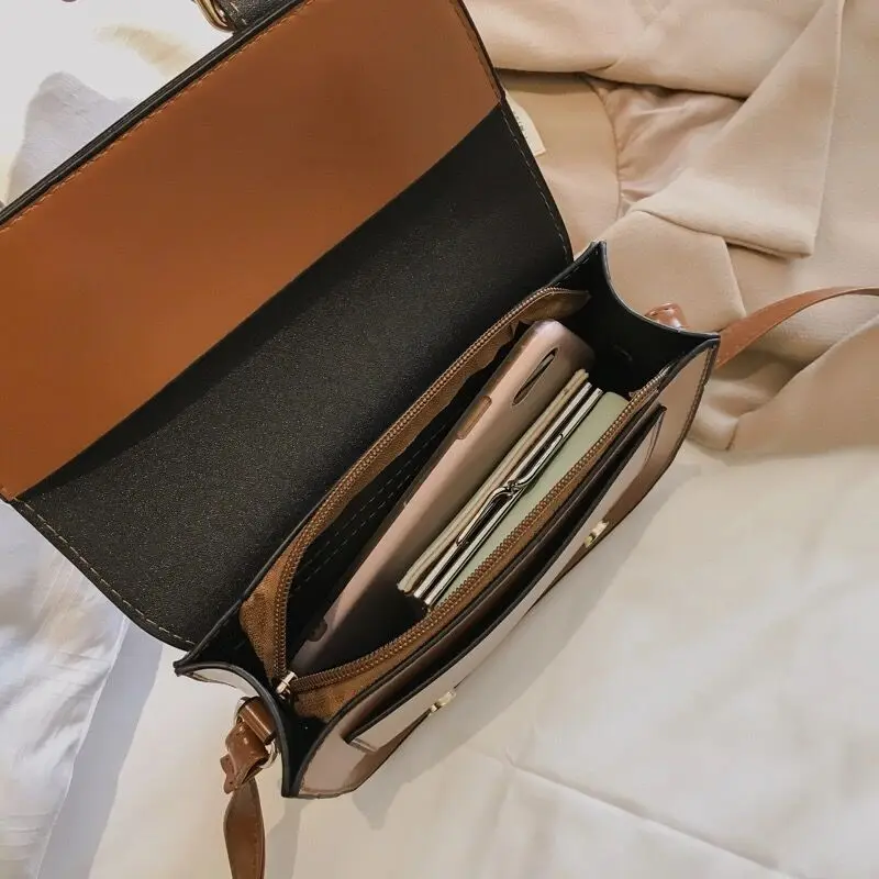 

New Style Winter Vintage Flap Lock Classic Women Bags Casual Leather Shoulder Bags Clutch Crossbody Bag Handbag Messenger