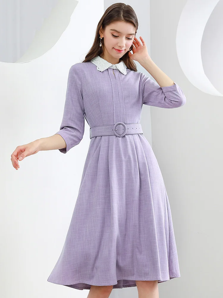 Женское Хлопковое платье трапециевидной формы Only Plus элегантное весеннее Платье