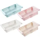 Выдвижная коробка для хранения в холодильнике, держатель, органайзер для еды, выдвижная полка, подходящие кухонные аксессуары, хранение кухонных принадлежностей