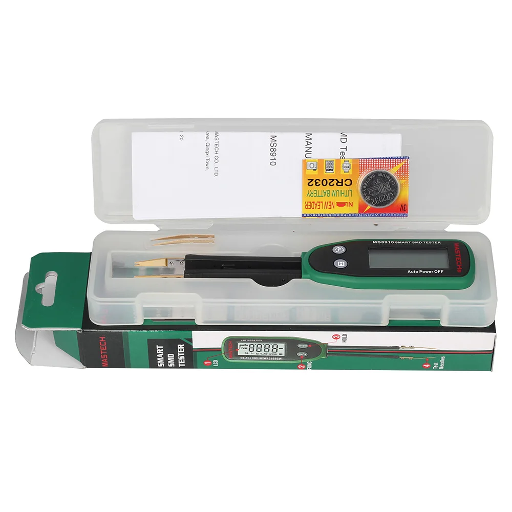 MASTECH MS8910 SMD тестер детектор 3000 отсчетов Цифровой мультиметр умный Измеритель