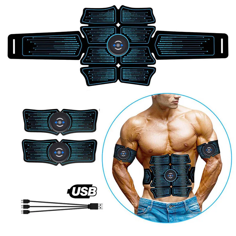 

EMS Wireless Muscle Stimulator Abdominal Toning Belt Abdominal Muscle Trainer Exerciser Body Muscle ABS Fitness Gym Equipment