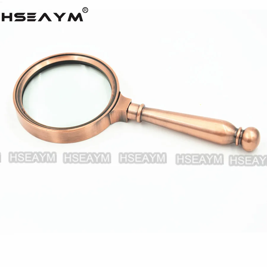 8X металлические высококачественные подарки бронзовые Ручные ювелирные лупы