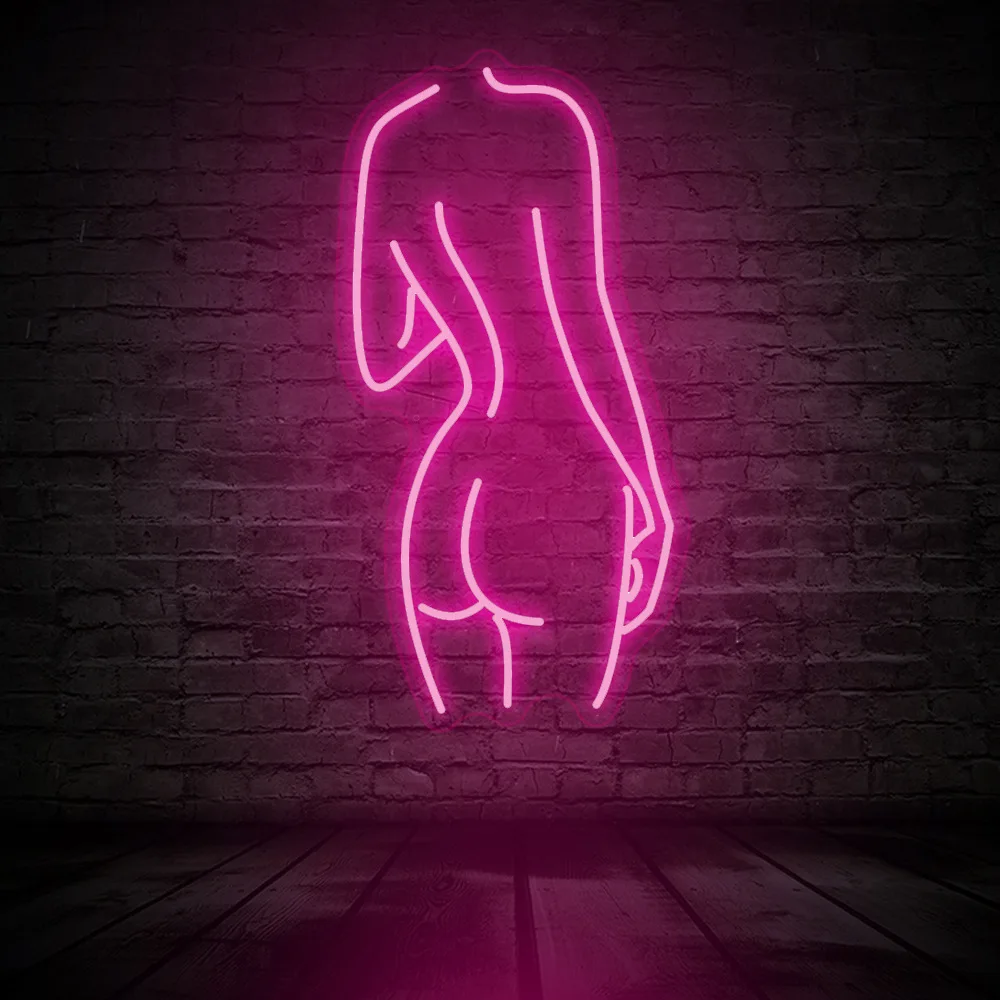 Sexy Lady LED Neon Sign Female Led Neon Pub Decor Light For Home Room Decor Bar Party Wedding Pink Gift Custom Neon Sign images - 6