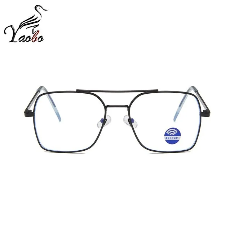 Изысканные очки с защитой от синего света прозрачные линзы золотистые черные