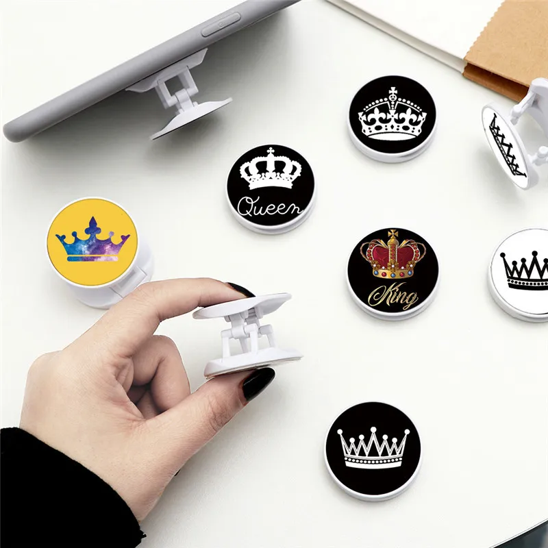 Окрашенная расширяющаяся Складная подставка для телефона с кольцом на палец