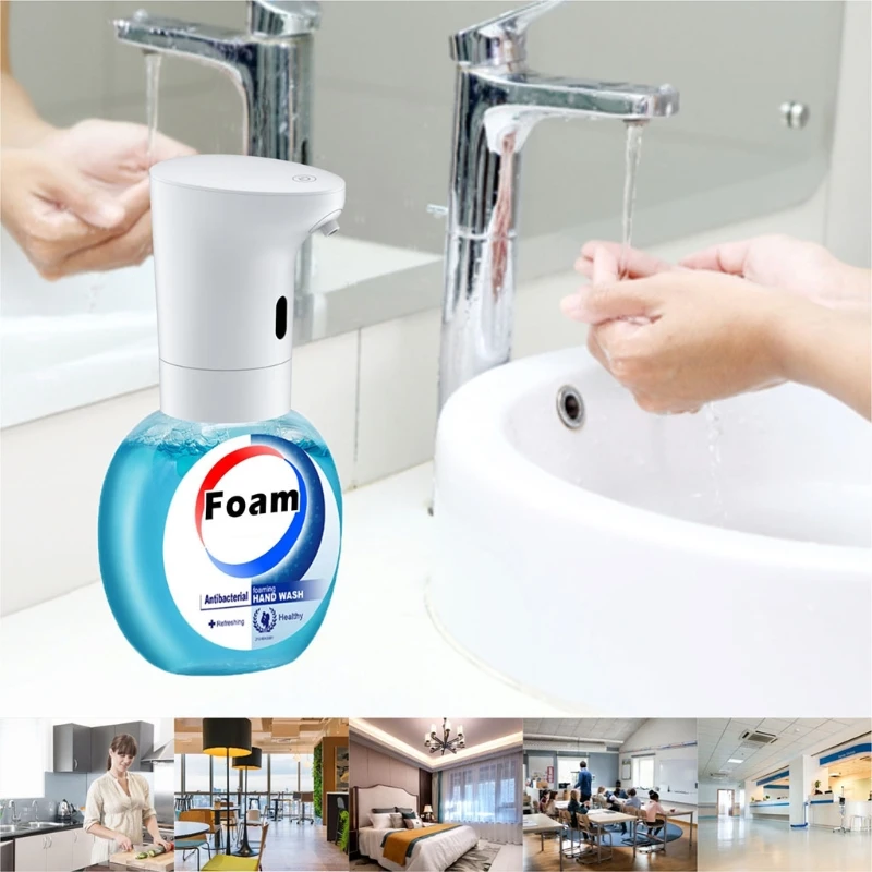 

Automatic Foaming Dispenser Infrared Induction Electric Hand Soap Dispensers 2 Bubbling Modes Countertop