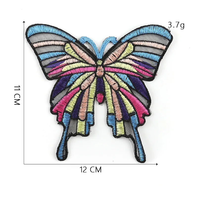 Вышивка Бабочка Оптовая компьютерная вышивка на заказ одежда аксессуары патч