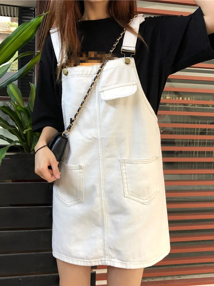 Женское джинсовое платье ZB4101 свободное приталенное большого размера в Корейском