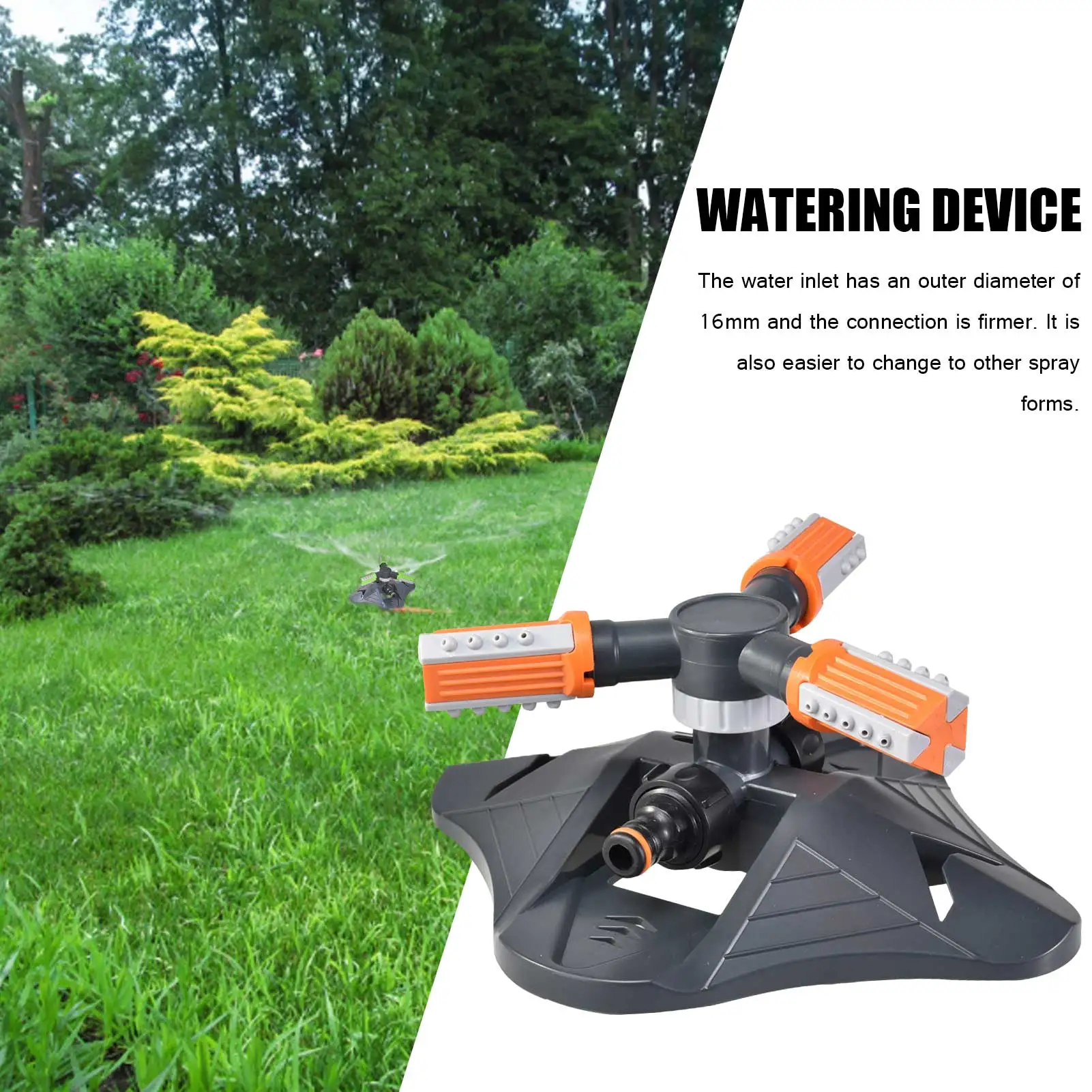 Поворотное устройство для полива газона 360 градусов | Дом и сад